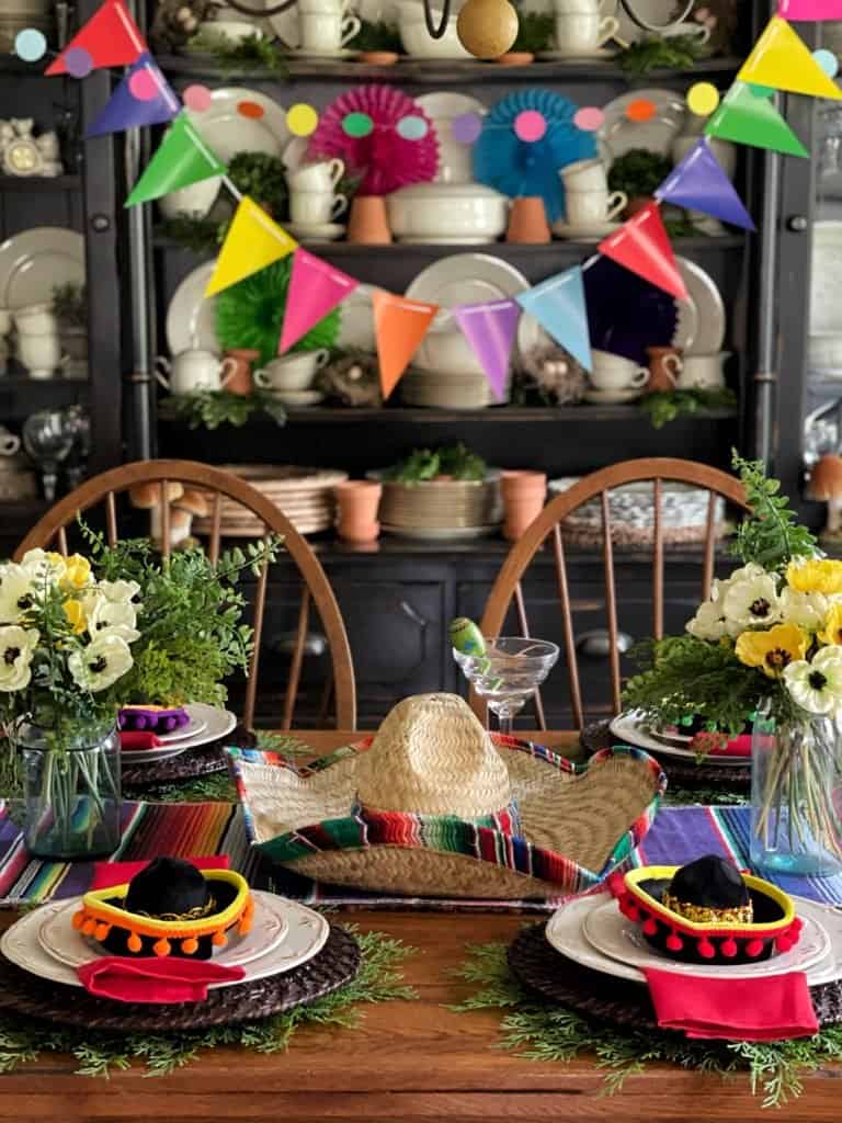 Cinco De Mayo Set Mexican Fiesta Decorations, Mexican Blanket