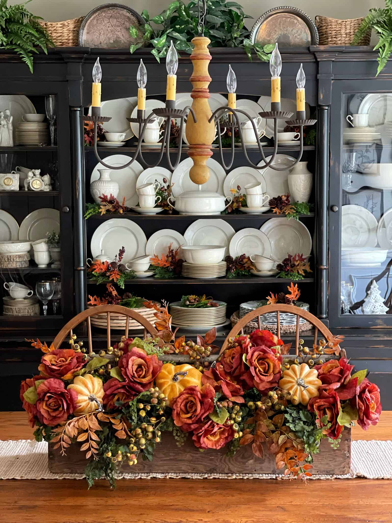 Repurposed Tool Caddy Centerpiece for Thanksgiving - Lora Bloomquist~Create  & Ponder