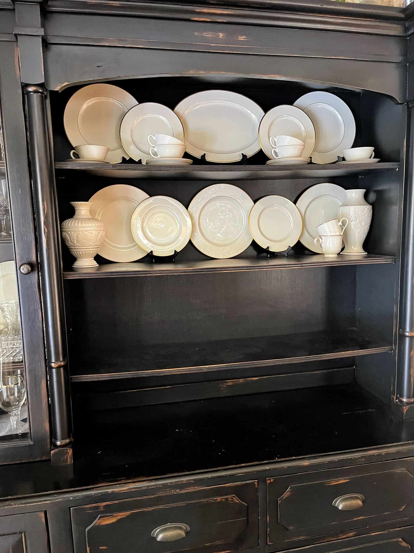 Plate stands for online china cabinet