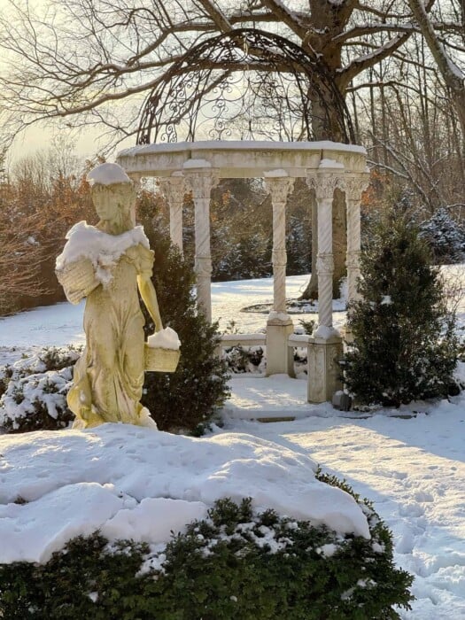 Formal Garden in Winter