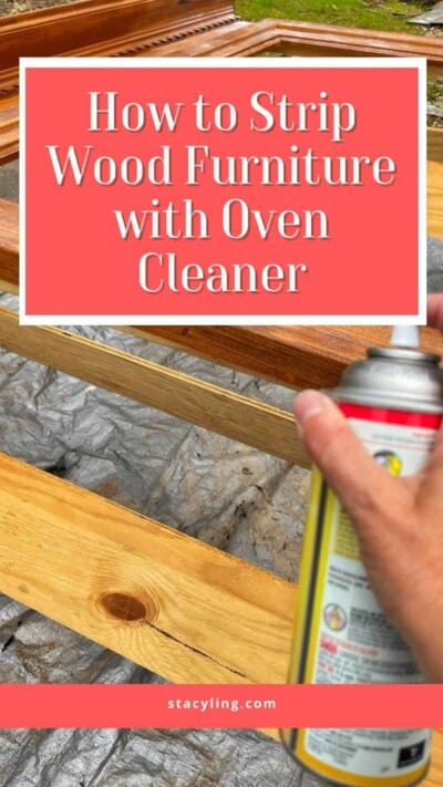 How to Strip Wood With Oven Cleaner | Bricks ’n Blooms with Stacy Ling