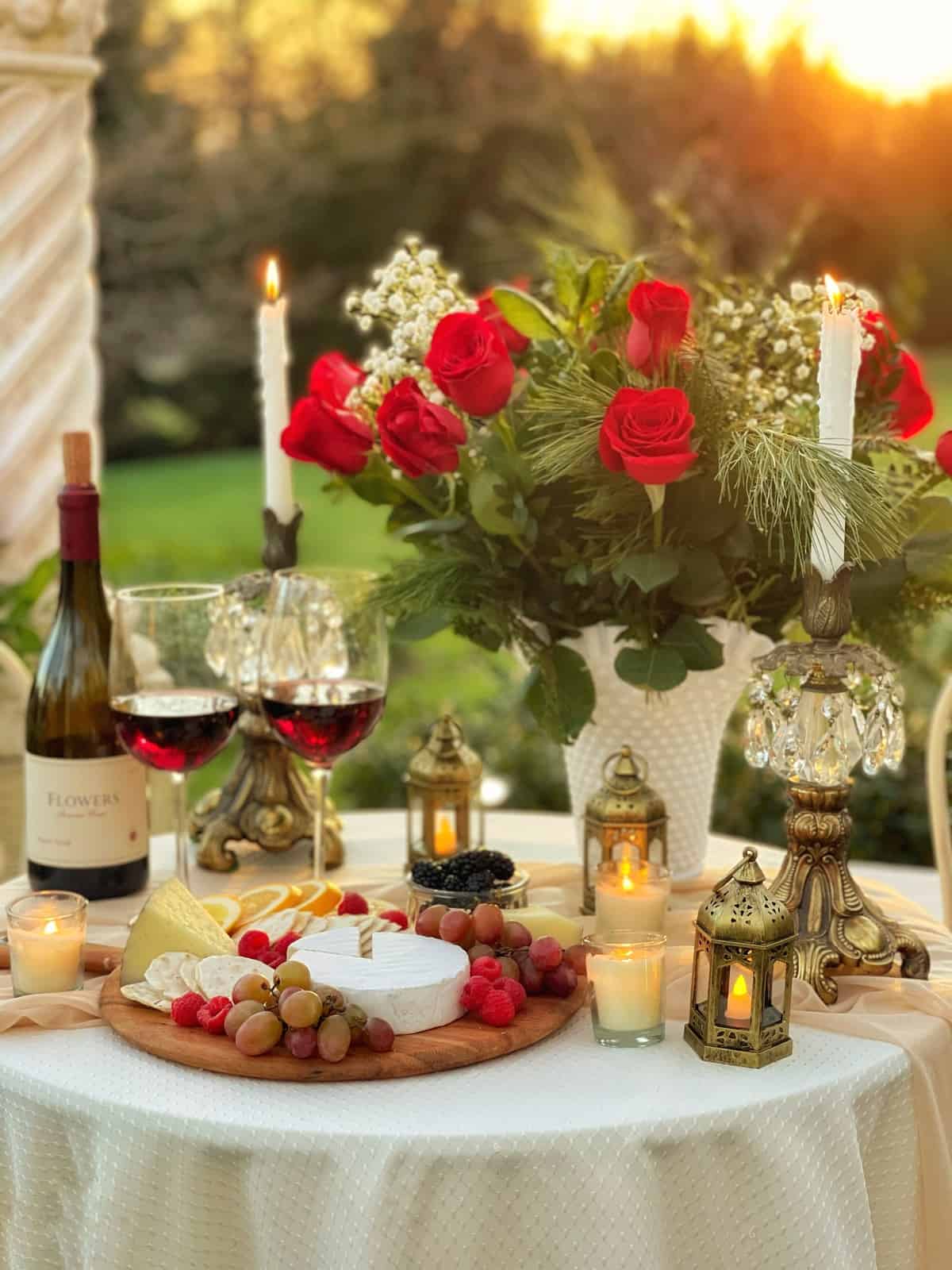 romantic dinner setting ideas