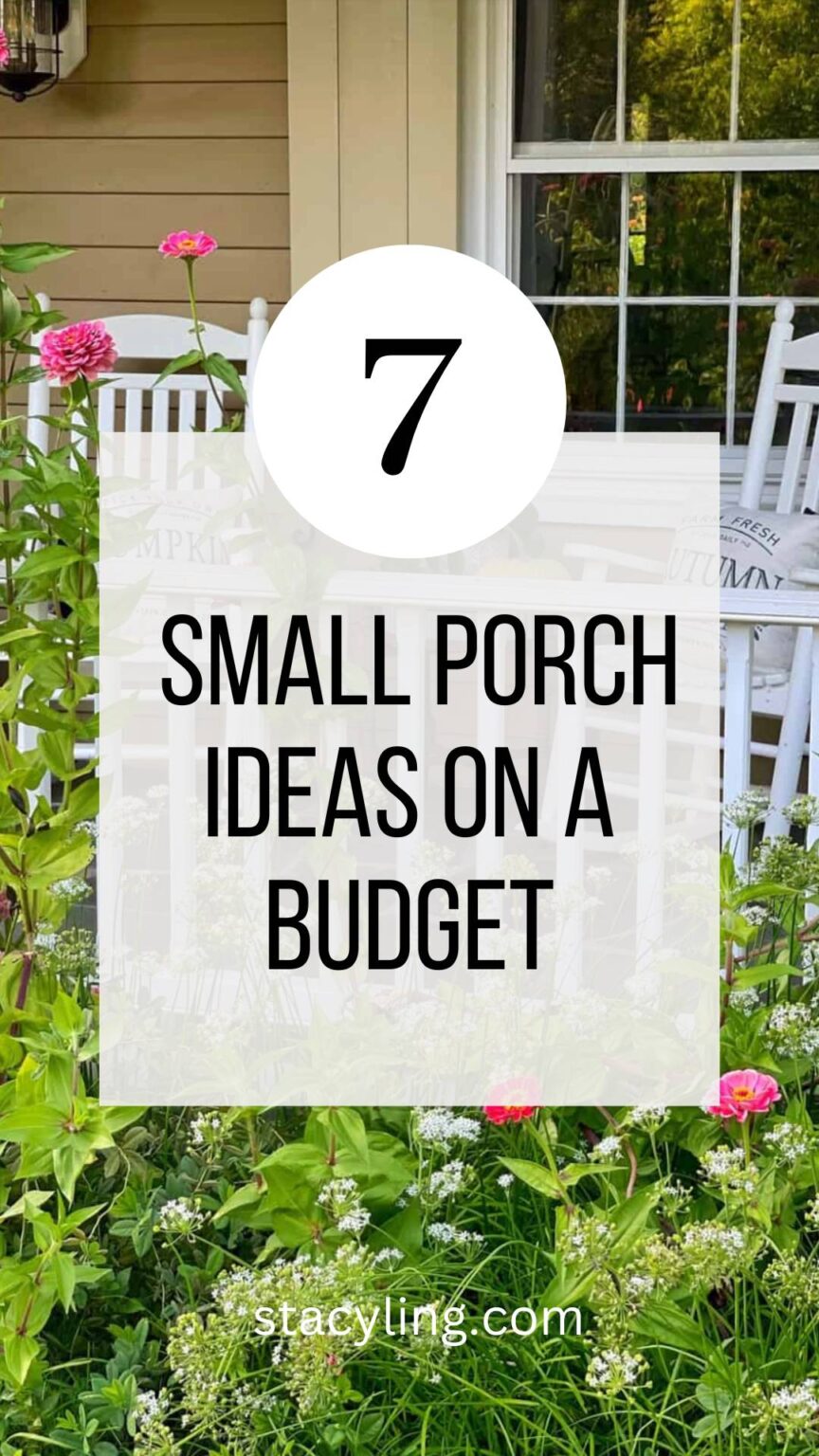 12 Charming Small Front Porch Ideas on a Budget - Bricks ’n Blooms with ...