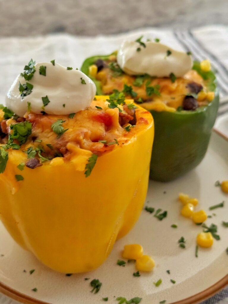 The BEST Easy Mexican Stuffed Peppers Recipe | Bricks ’n Blooms with ...