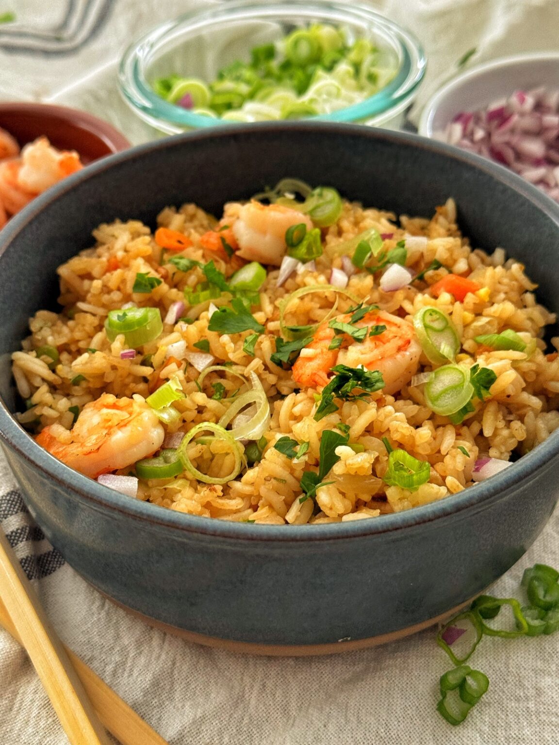 Restaurant-Quality Egg Fried Rice Wok Recipe With Shrimp | Bricks ’n ...
