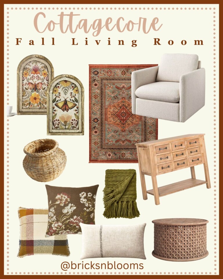 Cozy Cottagecore Living Room in Fall: A Guide to Rustic Charm | Bricks ...